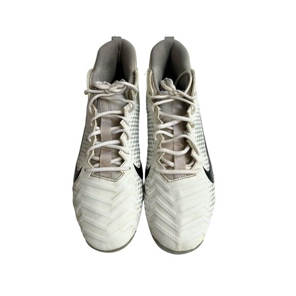 Nike Alpha Menace 2 Shark Football Cleats White Size 11.5 AQ7653-100 - Picture 2 of 13